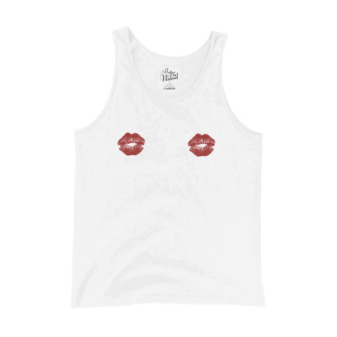 Tank Top with Lipstick Mark Graphic Detail